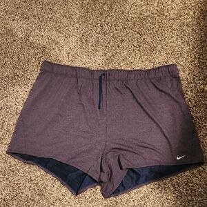 Plus-size Nike Dry-fit Heathered Purple Running Shorts